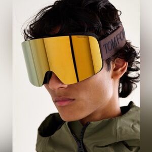 Tom Ford Ski Goggles Mask Oversized Shield Full Set $1,095 Retail